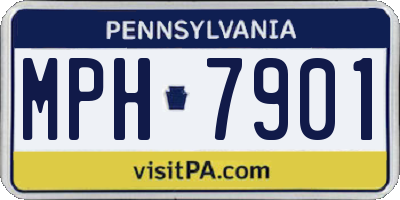PA license plate MPH7901