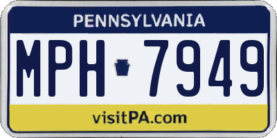 PA license plate MPH7949
