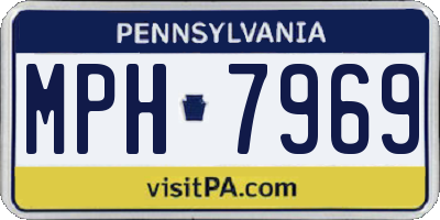 PA license plate MPH7969