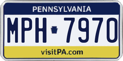PA license plate MPH7970