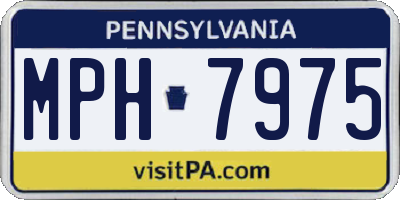 PA license plate MPH7975