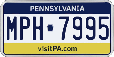 PA license plate MPH7995