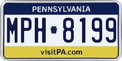 PA license plate MPH8199