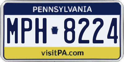 PA license plate MPH8224