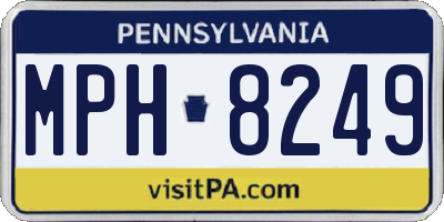 PA license plate MPH8249