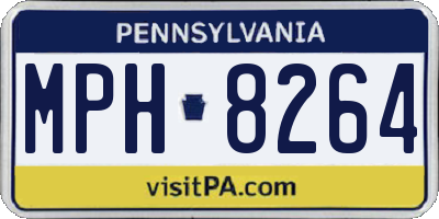 PA license plate MPH8264