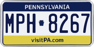 PA license plate MPH8267