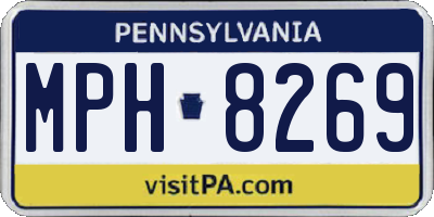 PA license plate MPH8269