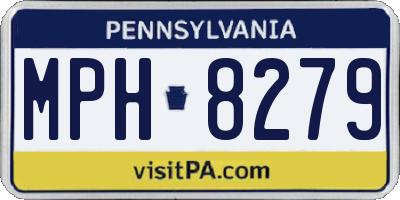 PA license plate MPH8279