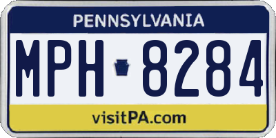 PA license plate MPH8284