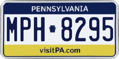 PA license plate MPH8295