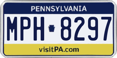 PA license plate MPH8297