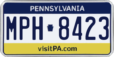 PA license plate MPH8423