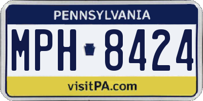 PA license plate MPH8424