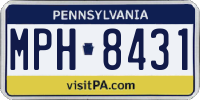 PA license plate MPH8431