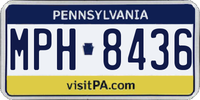 PA license plate MPH8436