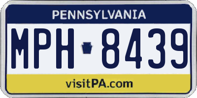 PA license plate MPH8439