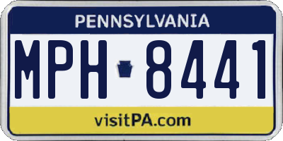 PA license plate MPH8441