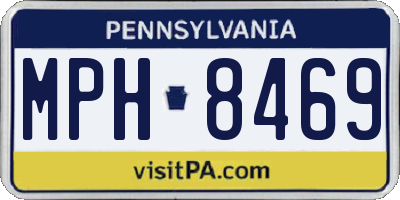 PA license plate MPH8469