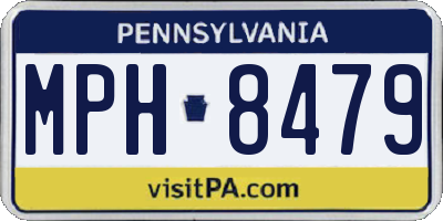 PA license plate MPH8479