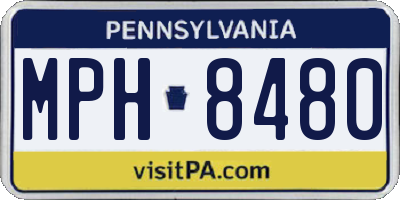 PA license plate MPH8480