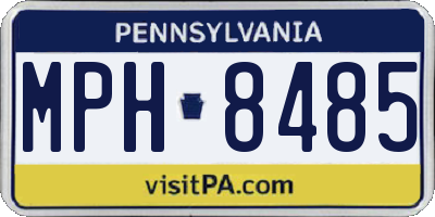 PA license plate MPH8485
