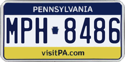 PA license plate MPH8486