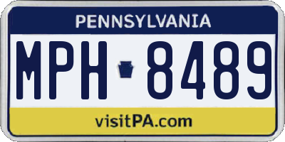 PA license plate MPH8489