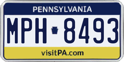 PA license plate MPH8493