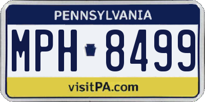 PA license plate MPH8499