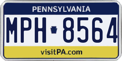PA license plate MPH8564