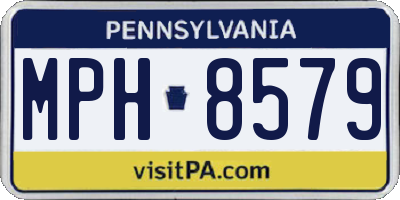 PA license plate MPH8579