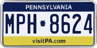 PA license plate MPH8624