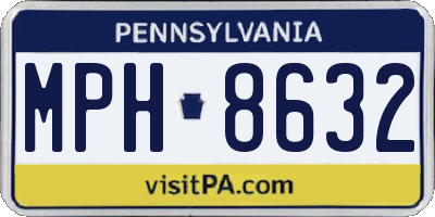 PA license plate MPH8632