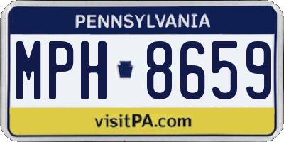 PA license plate MPH8659