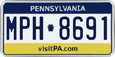 PA license plate MPH8691