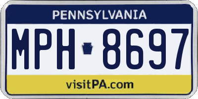 PA license plate MPH8697