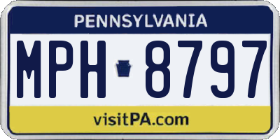 PA license plate MPH8797