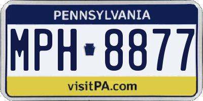 PA license plate MPH8877