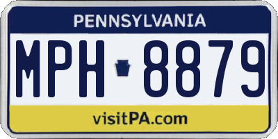 PA license plate MPH8879