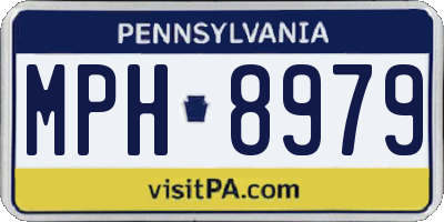 PA license plate MPH8979