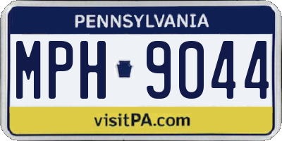PA license plate MPH9044