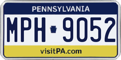 PA license plate MPH9052