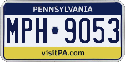 PA license plate MPH9053