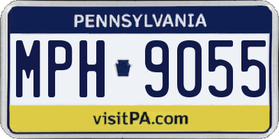 PA license plate MPH9055