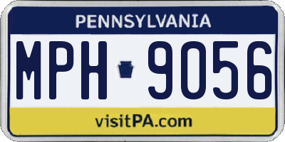 PA license plate MPH9056