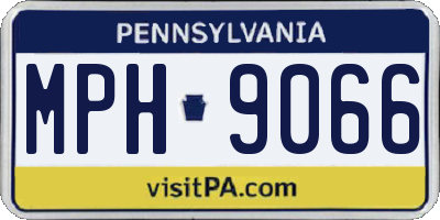 PA license plate MPH9066