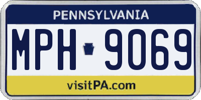 PA license plate MPH9069