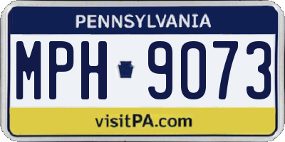 PA license plate MPH9073