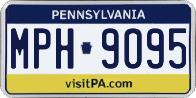 PA license plate MPH9095